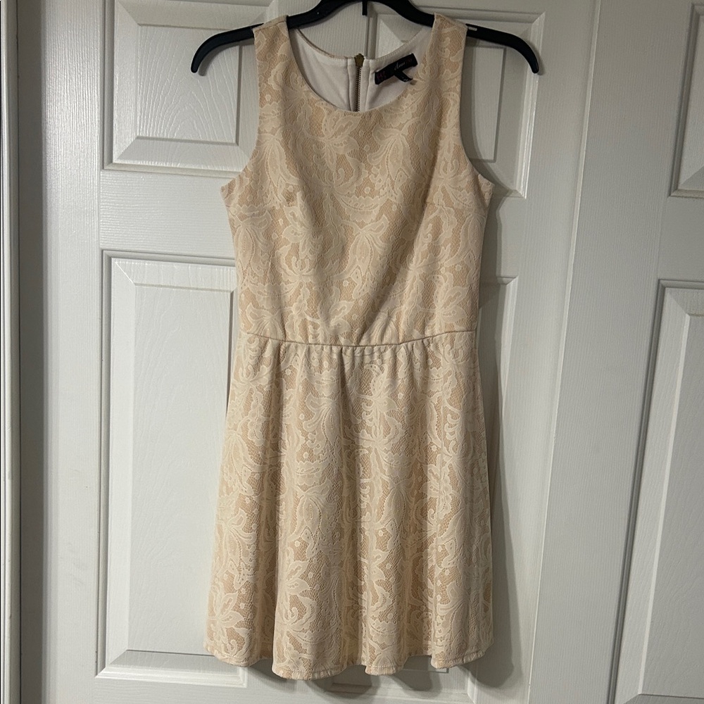 HeartSoul Cream Lace Detail Dress NWOT